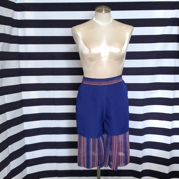 BCBGeneration Striped Pleated Skort - Picture 12 of 12